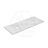 Lukka 20mm Thick Calacatta White Zero Silica Engineer Stone Top with Center Waste Hole,  12 /10/2 O'clock Semi Drilled Tap Hole Available 605-1505mm