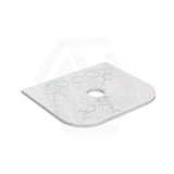Lukka 20mm Thick Calacatta White Curved Edge Zero Silica Engineer Stone Top with Center Waste Hole,  12 /10/2 O'clock Semi Drilled Tap Hole Available 605-1805mm