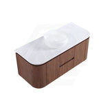 Lukka Ravello 1200mm Wall Hung Vanity Plywood Single/Double Bowls Cabinet Curve Edge Variant Colour Available