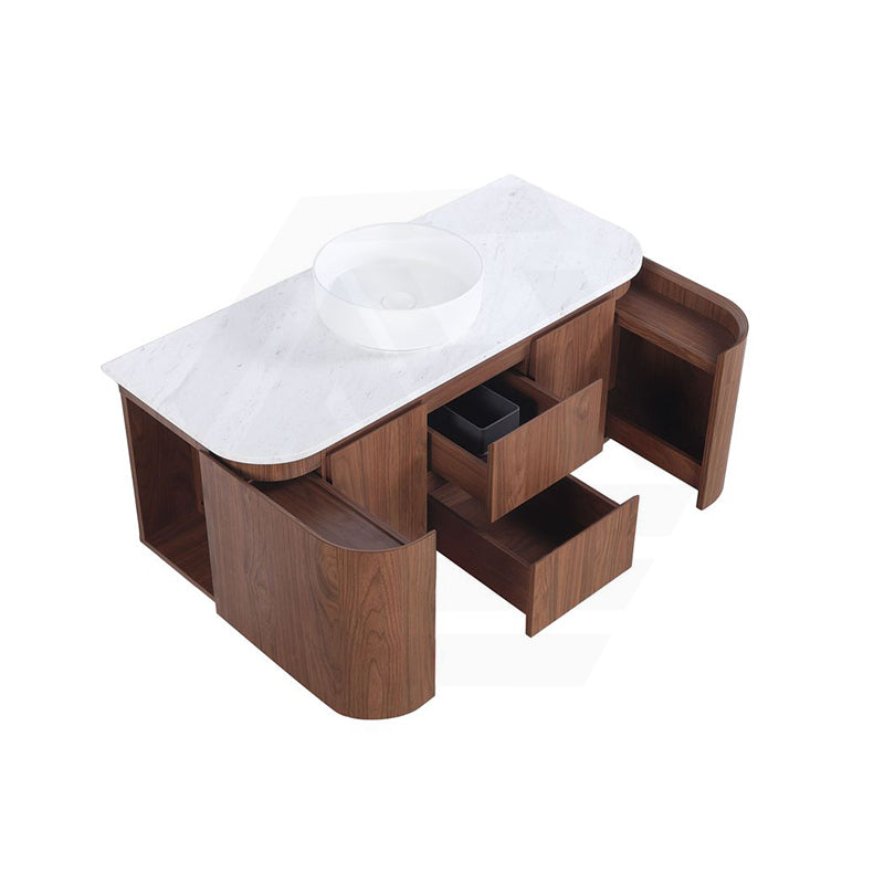 Lukka Ravello 1200mm Wall Hung Vanity Plywood Single/Double Bowls Cabinet Curve Edge Variant Colour Available