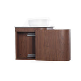 Lukka Ravello 1200mm Wall Hung Vanity Plywood Single/Double Bowls Cabinet Curve Edge Variant Colour Available