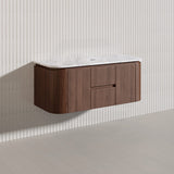Lukka Ravello Modern 1200mm Wall Hung Vanity Plywood Single/Double Bowls Cabinet Curved Edge Variant Colour Available