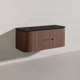 Lukka Ravello Modern 1200mm Wall Hung Vanity Plywood Single/Double Bowls Cabinet Curved Edge Variant Colour Available