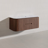 Lukka Ravello Modern 1200mm Wall Hung Vanity Plywood Single/Double Bowls Cabinet Curved Edge Variant Colour Available
