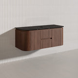 Lukka Ravello Modern 1200mm Wall Hung Vanity Plywood Single/Double Bowls Cabinet Curved Edge Variant Colour Available