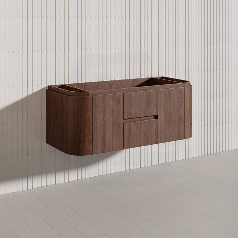Lukka Ravello Modern 1200mm Wall Hung Vanity Plywood Single/Double Bowls Cabinet Curved Edge Variant Colour Available