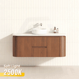 Lukka Ravello Modern 1200mm Wall Hung Vanity Plywood Single/Double Bowls Cabinet Curved Edge Variant Colour Available