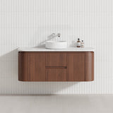 Lukka Ravello Modern 1200mm Wall Hung Vanity Plywood Single/Double Bowls Cabinet Curved Edge Variant Colour Available