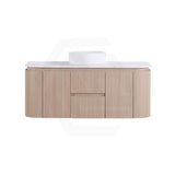 Lukka Ravello 1200mm Wall Hung Vanity Plywood Single/Double Bowls Cabinet Curve Edge Variant Colour Available