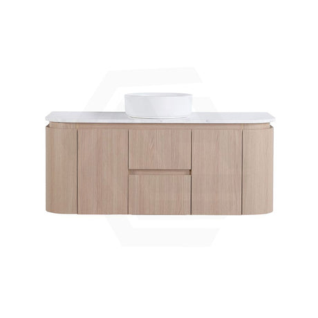 Lukka Ravello Modern 1200mm Wall Hung Vanity Plywood Single/Double Bowls Cabinet Curved Edge Variant Colour Available
