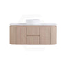 Lukka Ravello 1200mm Wall Hung Vanity Plywood Single/Double Bowls Cabinet Curve Edge Variant Colour Available
