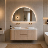Lukka Ravello 1200mm Wall Hung Vanity Plywood Single/Double Bowls Cabinet Curve Edge Variant Colour Available