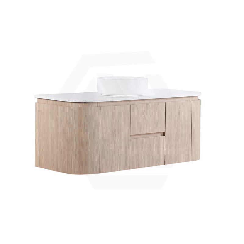 Lukka Ravello 1200mm Wall Hung Vanity Plywood Single/Double Bowls Cabinet Curve Edge Variant Colour Available