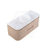 Lukka Ravello 1200mm Wall Hung Vanity Plywood Single/Double Bowls Cabinet Curve Edge Variant Colour Available