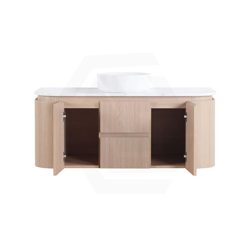 Lukka Ravello 1200mm Wall Hung Vanity Plywood Single/Double Bowls Cabinet Curve Edge Variant Colour Available