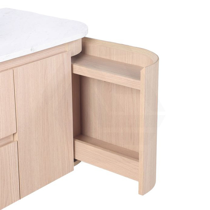 Lukka Ravello 1200mm Wall Hung Vanity Plywood Single/Double Bowls Cabinet Curve Edge Variant Colour Available