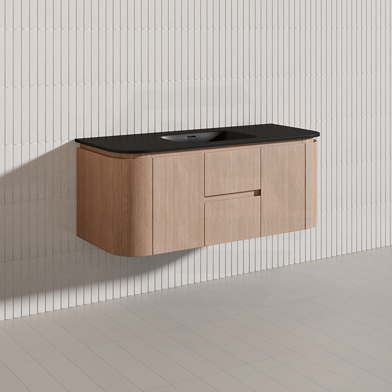 Lukka Ravello Modern 1200mm Wall Hung Vanity Plywood Single/Double Bowls Cabinet Curved Edge Variant Colour Available