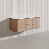 Lukka Ravello Modern 1200mm Wall Hung Vanity Plywood Single/Double Bowls Cabinet Curved Edge Variant Colour Available