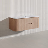 Lukka Ravello Modern 1200mm Wall Hung Vanity Plywood Single/Double Bowls Cabinet Curved Edge Variant Colour Available