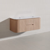 Lukka Ravello Modern 1200mm Wall Hung Vanity Plywood Single/Double Bowls Cabinet Curved Edge Variant Colour Available
