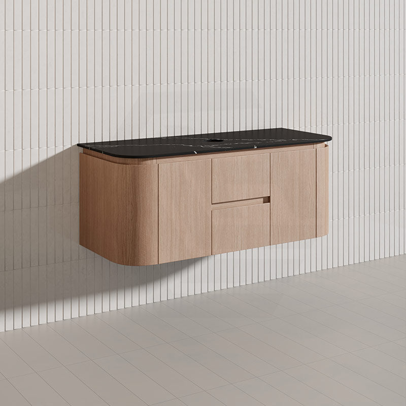 Lukka Ravello Modern 1200mm Wall Hung Vanity Plywood Single/Double Bowls Cabinet Curved Edge Variant Colour Available