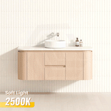 Lukka Ravello Modern 1200mm Wall Hung Vanity Plywood Single/Double Bowls Cabinet Curved Edge Variant Colour Available