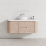 Lukka Ravello Modern 1200mm Wall Hung Vanity Plywood Single/Double Bowls Cabinet Curved Edge Variant Colour Available