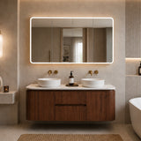 Lukka Ravello 1500mm Wall Hung Vanity Plywood Single/Double Bowls Cabinet Curve Edge Variant Colour Available