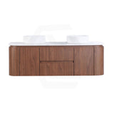 Lukka Ravello 1500mm Wall Hung Vanity Plywood Single/Double Bowls Cabinet Curve Edge Variant Colour Available