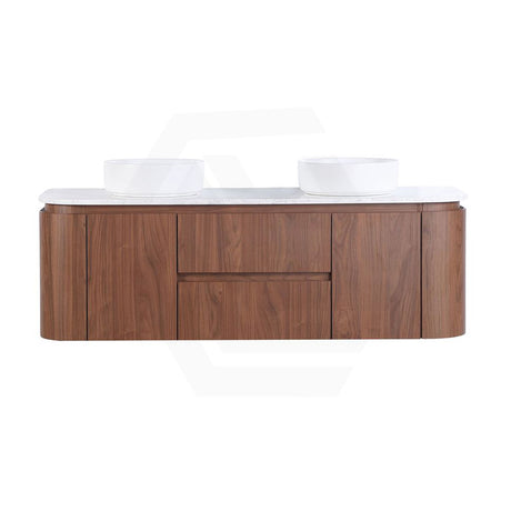 Lukka Ravello Modern 1500mm Wall Hung Vanity Plywood Single/Double Bowls Cabinet Curved Edge Variant Colour Available