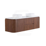 Lukka Ravello 1500mm Wall Hung Vanity Plywood Single/Double Bowls Cabinet Curve Edge Variant Colour Available