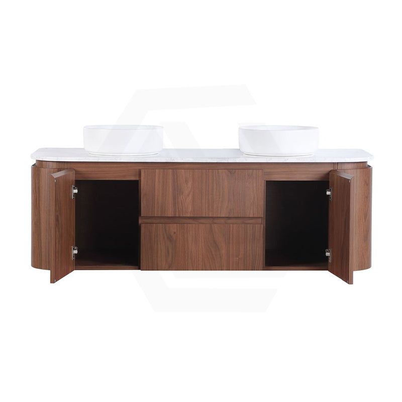 Lukka Ravello 1500mm Wall Hung Vanity Plywood Single/Double Bowls Cabinet Curve Edge Variant Colour Available