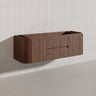 Lukka Ravello Modern 1500mm Wall Hung Vanity Plywood Single/Double Bowls Cabinet Curved Edge Variant Colour Available