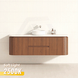 Lukka Ravello Modern 1500mm Wall Hung Vanity Plywood Single/Double Bowls Cabinet Curved Edge Variant Colour Available