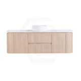 Lukka Ravello 1500mm Wall Hung Vanity Plywood Single/Double Bowls Cabinet Curve Edge Variant Colour Available