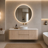 Lukka Ravello 1500mm Wall Hung Vanity Plywood Single/Double Bowls Cabinet Curve Edge Variant Colour Available