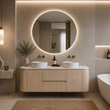 Lukka Ravello 1500mm Wall Hung Vanity Plywood Single/Double Bowls Cabinet Curve Edge Variant Colour Available