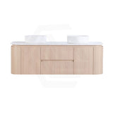 Lukka Ravello 1500mm Wall Hung Vanity Plywood Single/Double Bowls Cabinet Curve Edge Variant Colour Available