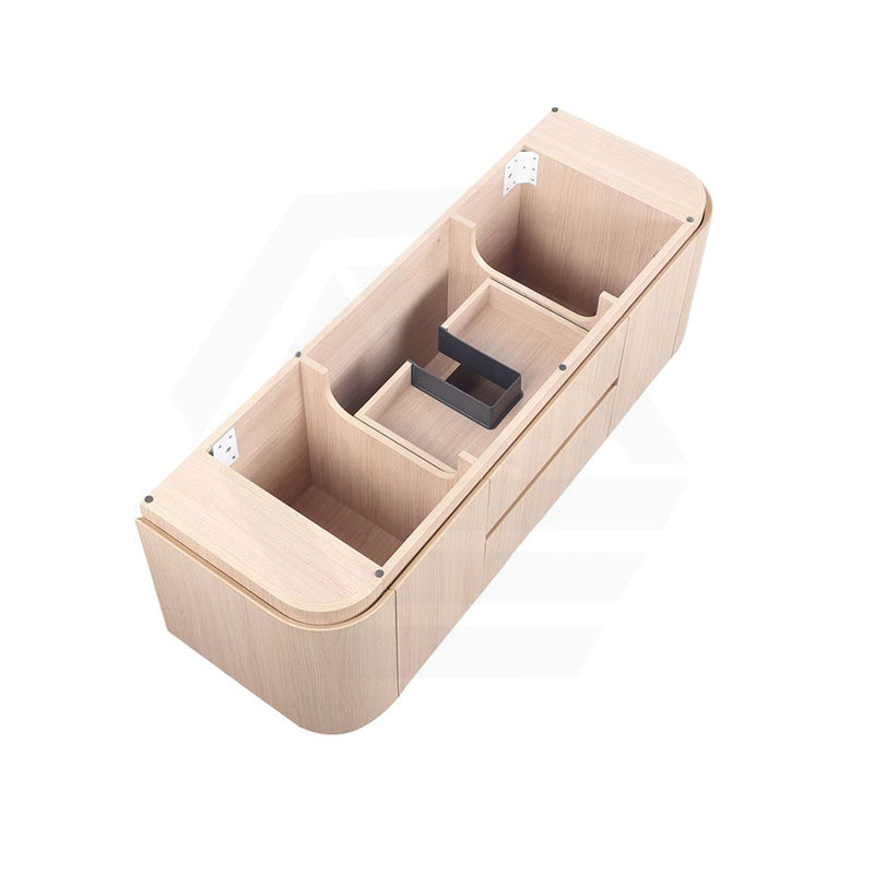 Lukka Ravello 1500mm Wall Hung Vanity Plywood Single/Double Bowls Cabinet Curve Edge Variant Colour Available