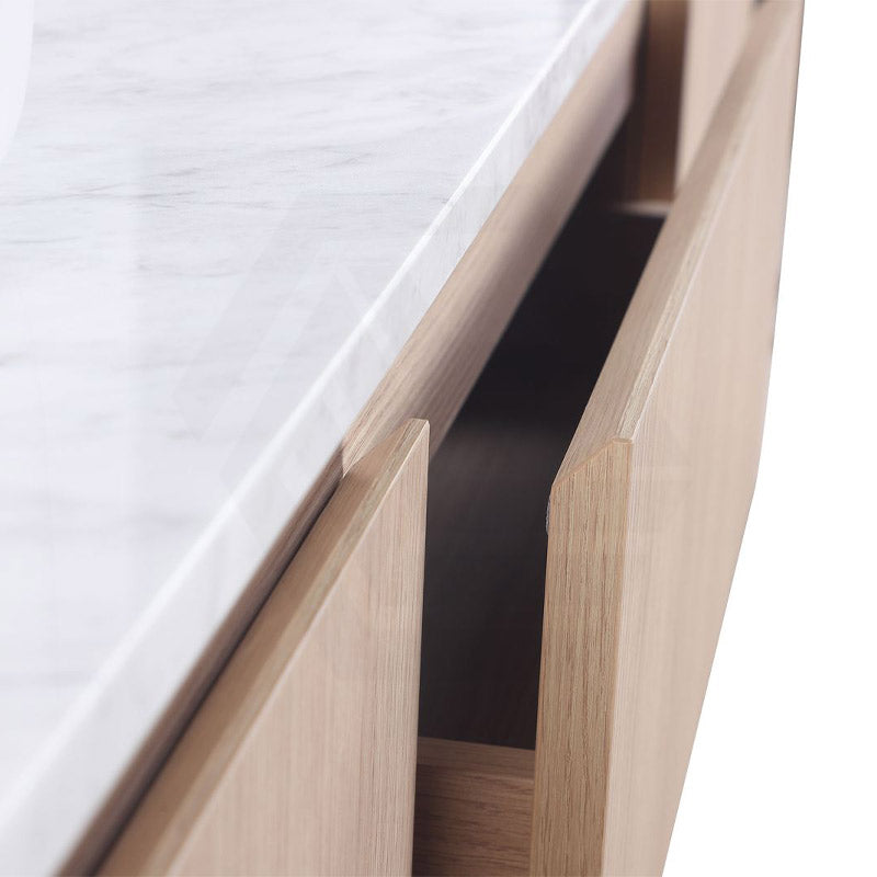 Lukka Ravello 1500mm Wall Hung Vanity Plywood Single/Double Bowls Cabinet Curve Edge Variant Colour Available