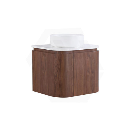 Lukka Ravello Modern 600mm Wall Hung Vanity Plywood Cabinet with Sliding Drawers Curved Edge Variant Colour Available