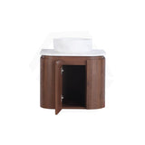 Lukka Ravello 600mm Wall Hung Vanity Plywood Cabinet with Sliding Drawers Curve Edge Variant Colour Available