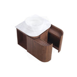 Lukka Ravello 600mm Wall Hung Vanity Plywood Cabinet with Sliding Drawers Curve Edge Variant Colour Available
