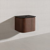 Lukka Ravello Modern 600mm Wall Hung Vanity Plywood Cabinet with Sliding Drawers Curved Edge Variant Colour Available