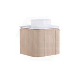 Lukka Ravello 600mm Wall Hung Vanity Plywood Cabinet with Sliding Drawers Curve Edge Variant Colour Available