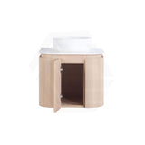 Lukka Ravello 600mm Wall Hung Vanity Plywood Cabinet with Sliding Drawers Curve Edge Variant Colour Available