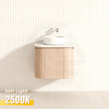 Lukka Ravello Modern 600mm Wall Hung Vanity Plywood Cabinet with Sliding Drawers Curved Edge Variant Colour Available