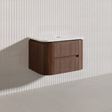 Lukka Ravello Modern 750mm Wall Hung Vanity Plywood Cabinet Curved Edge Variant Colour Available