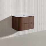 Lukka Ravello Modern 750mm Wall Hung Vanity Plywood Cabinet Curved Edge Variant Colour Available