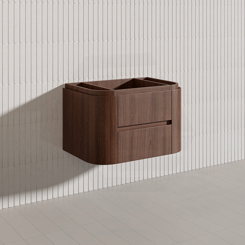 Lukka Ravello Modern 750mm Wall Hung Vanity Plywood Cabinet Curved Edge Variant Colour Available